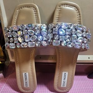 Steve Madden Rhinestone Slides